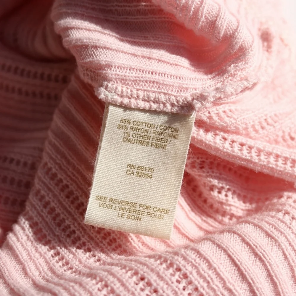 Gorgeous Free People Pink Turtleneck long sleeves with lace details, Small - Picture 7 of 10